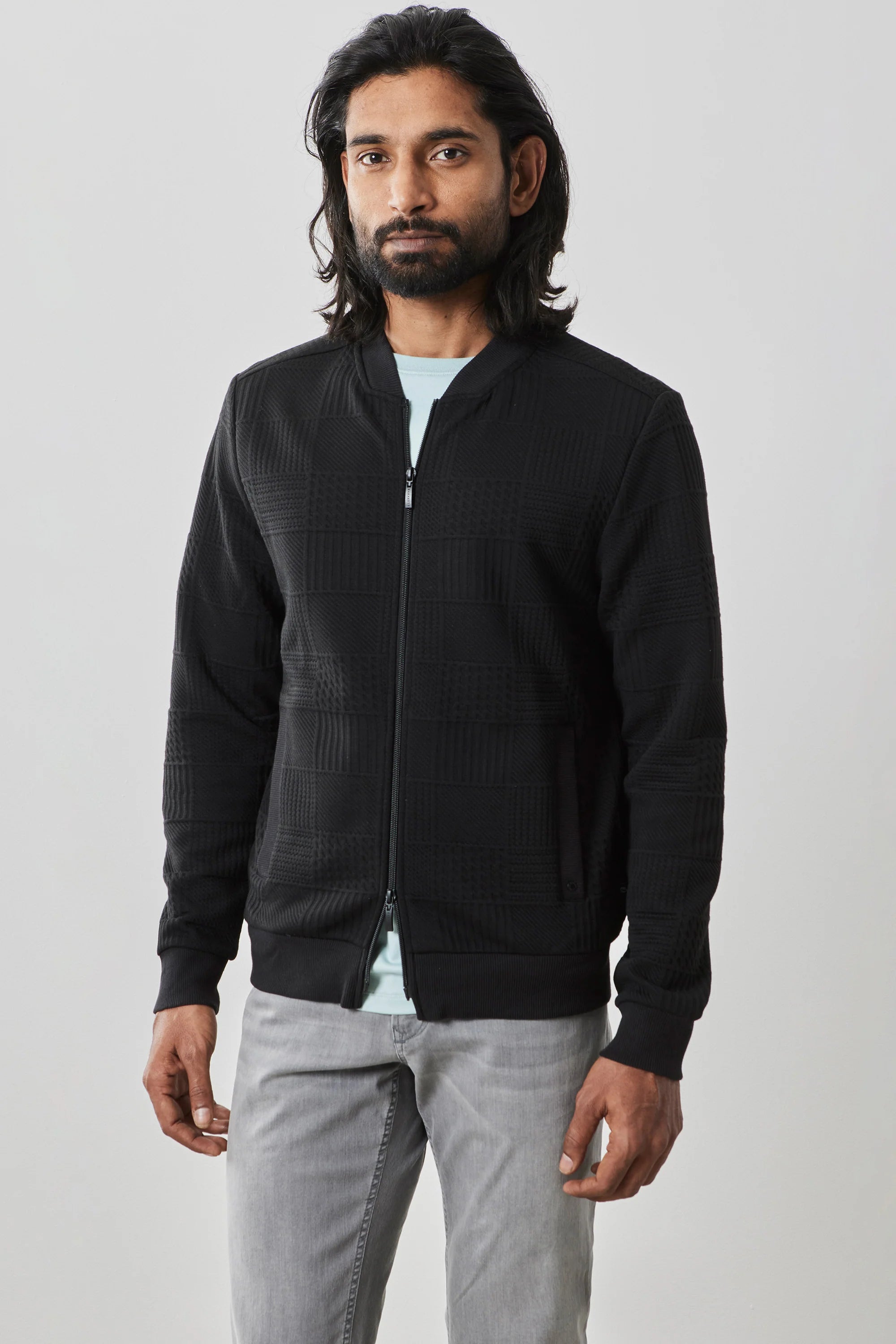 Men's Sweaters with Asymmetrical HemlinesRobert Barakett Elmdon Full Zip - RB32048 Men's Sweaters with Asymmetrical HemlinesRobert Barakett Elmdon Full Zip - RB32048