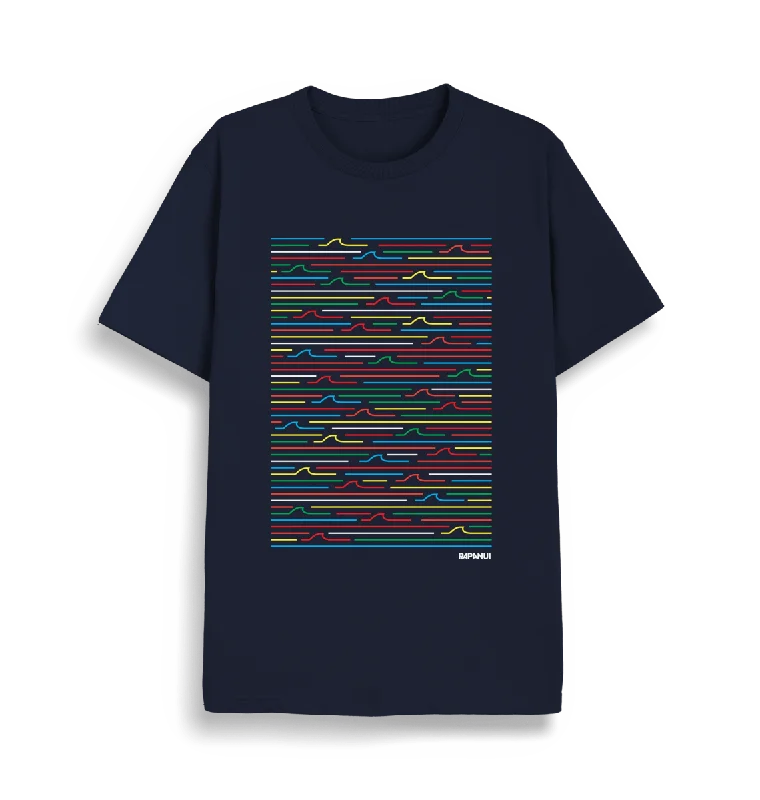 Men's Shirts with Hook-and-Loop ClosuresOcean Waves T-Shirt