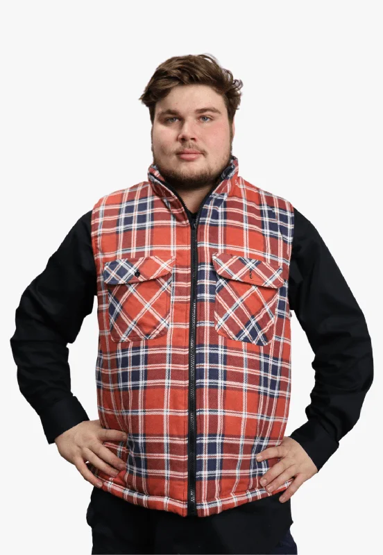 Men's Coats with Modern CutsPilbara Zipper Flannelette Quilted Vest