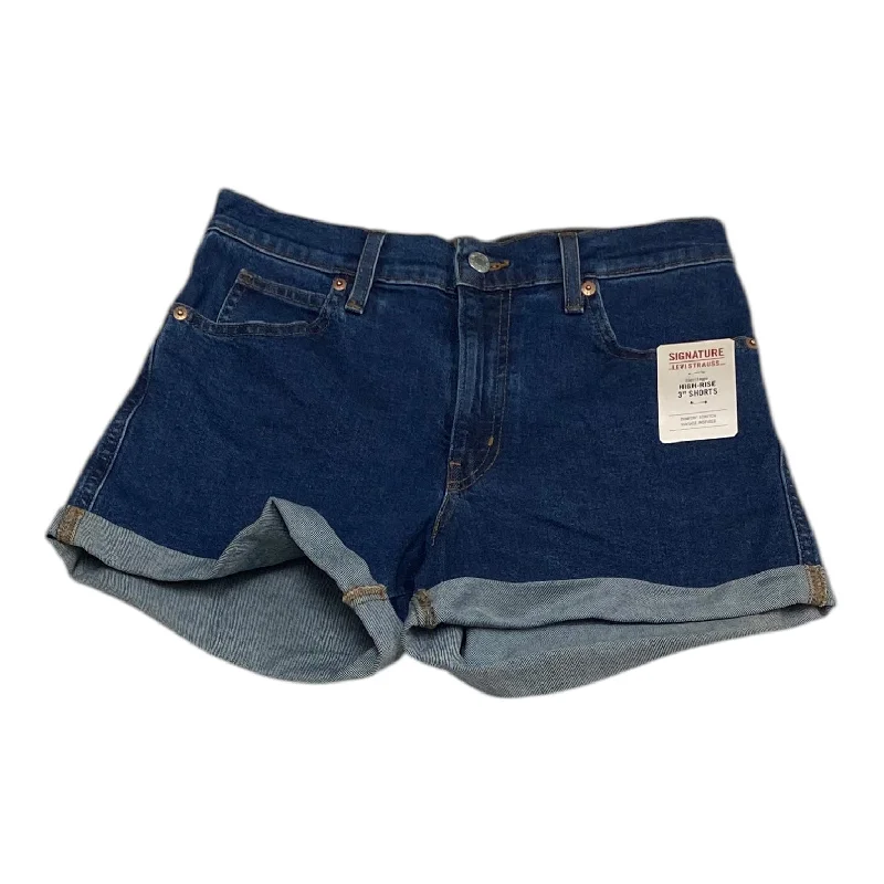Men's Short-Inseam Dress Pants for StyleShorts By Levis In Blue Denim, Size:6