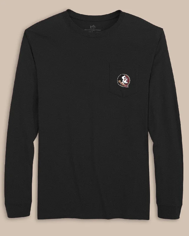 Men's Shirts with Convertible CollarsFSU Seminoles Gameday Embroidered Long Sleeve T-Shirt Men's Shirts with Convertible CollarsFSU Seminoles Gameday Embroidered Long Sleeve T-Shirt