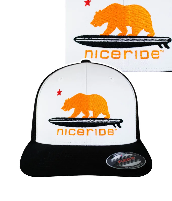 Formal Top Hats"Hang 20 - Neon Orange" Meshback Flexfit Hat