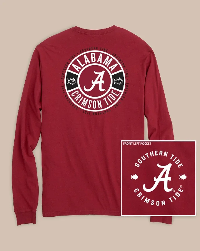 Men's Shirts with Full PlacketsAlabama Crimson Tide Ring Badge T-Shirt