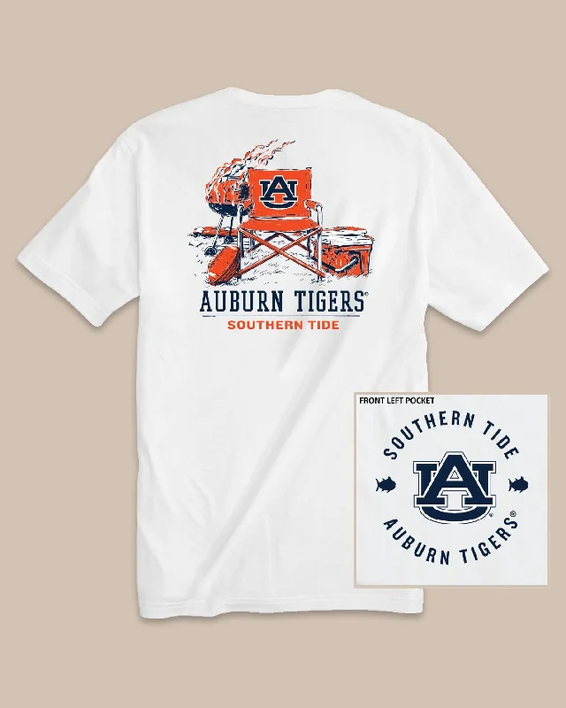Men's Shirts with Embellished HemlinesAuburn Tigers Gameday BBQ Tailgate T-Shirt