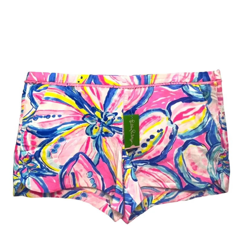 Men's Comfortable Short-Waisted ShortsAdie Shorts Designer By Lilly Pulitzer In Pink Sunset The Sunny Side, Size: 16 Men's Comfortable Short-Waisted ShortsAdie Shorts Designer By Lilly Pulitzer In Pink Sunset The Sunny Side, Size: 16