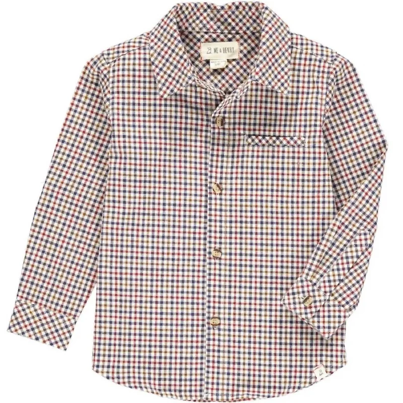 Men's Henley T-Shirts for a Casual TwistBoy's Atwood Long Sleeve Woven Collared Shirt In Brown & Beige Plaid Men's Henley T-Shirts for a Casual TwistBoy's Atwood Long Sleeve Woven Collared Shirt In Brown & Beige Plaid