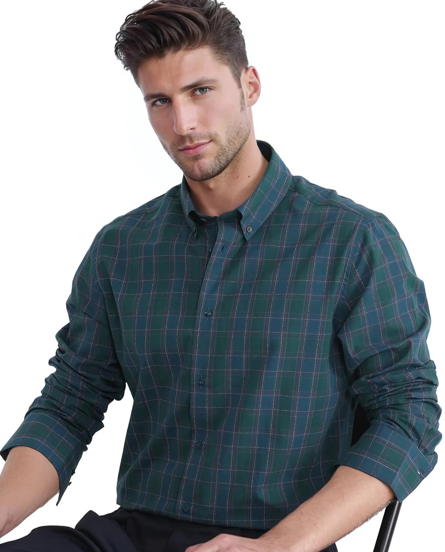 Men's Rugby Shirts for a Sporty LookRare Rabbit Men's Jessen Blue Cotton Fabric Full Sleeve Checks Shirt Men's Rugby Shirts for a Sporty LookRare Rabbit Men's Jessen Blue Cotton Fabric Full Sleeve Checks Shirt