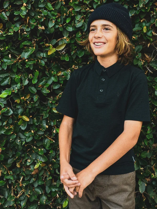 Men's Shirts with Embellished HemlinesBig Boys Hazard Pro Polo Short Sleeve - Black