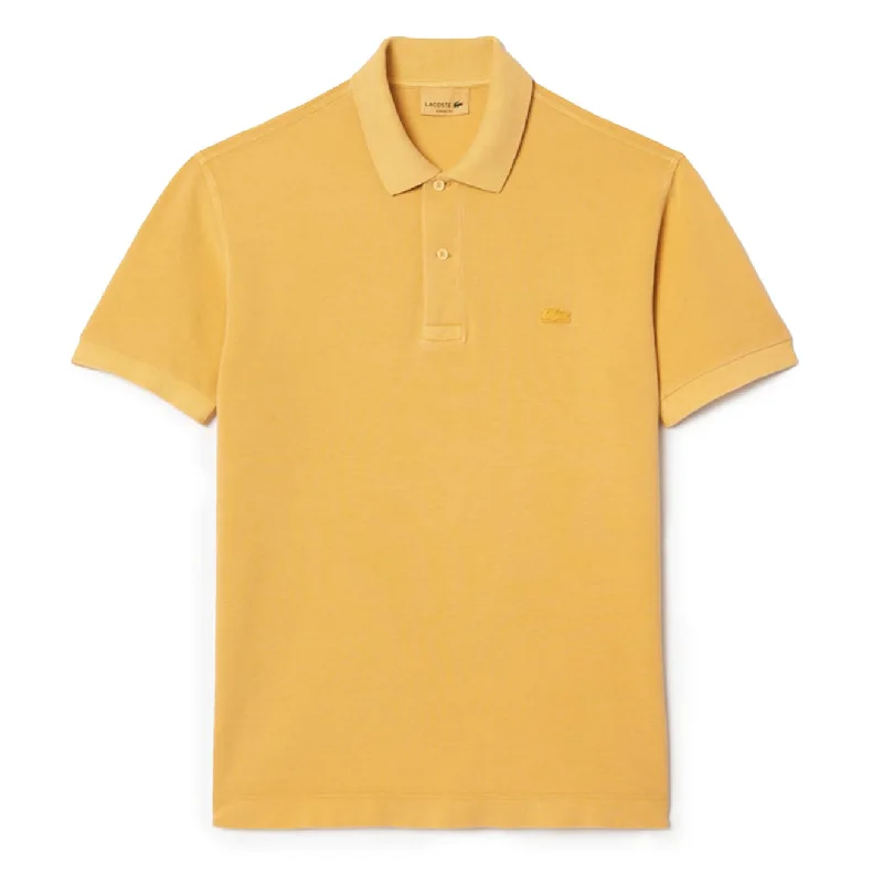 Men's Shirts with Appliqué DetailsLacoste Classic Fit Cotton Pique Polo Shirt Eco Golden Haze Men's Shirts with Appliqué DetailsLacoste Classic Fit Cotton Pique Polo Shirt Eco Golden Haze