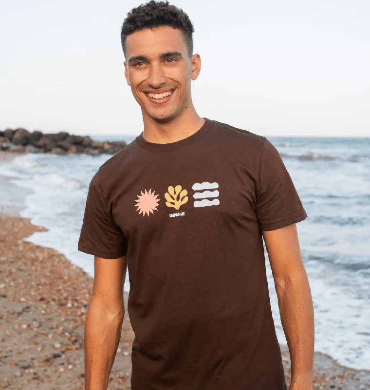 Men's Shirts with Raw-Edge HemlinesOcean Elements T-Shirt