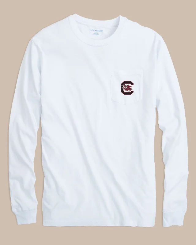 Men's Shirts with Cowl NecksUSC Gamecocks Gameday Embroidered Long Sleeve T-Shirt