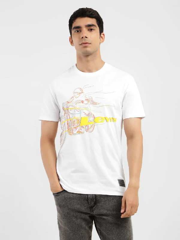 Men's Shirts with Moisture-Wicking FabricMen's Graphic Print Slim Fit T-shirt