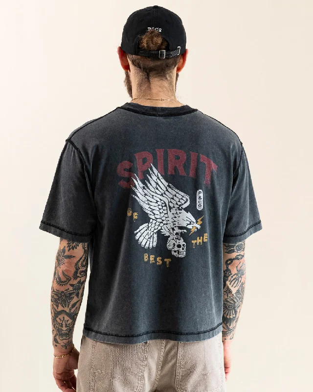 Men's Shirts with Belt LoopsSpirit Boxy T-shirt - Acid Wash