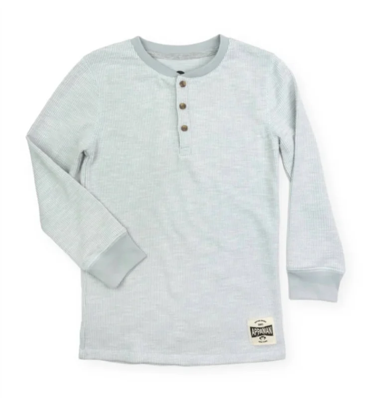 Men's Sleeveless Shirts for Summer ComfortKid's Craftsman Thermal Henley Shirt In Cool Grey Men's Sleeveless Shirts for Summer ComfortKid's Craftsman Thermal Henley Shirt In Cool Grey