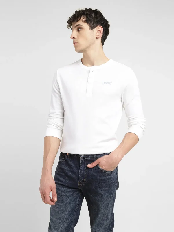 Men's Shirts with Adjustable HemlinesMen's Solid Slim Fit T-shirt