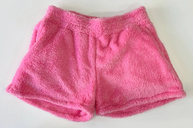 Elegant and Stylish Men's Dress ShortsGirl's Fuzzy Short In Pink