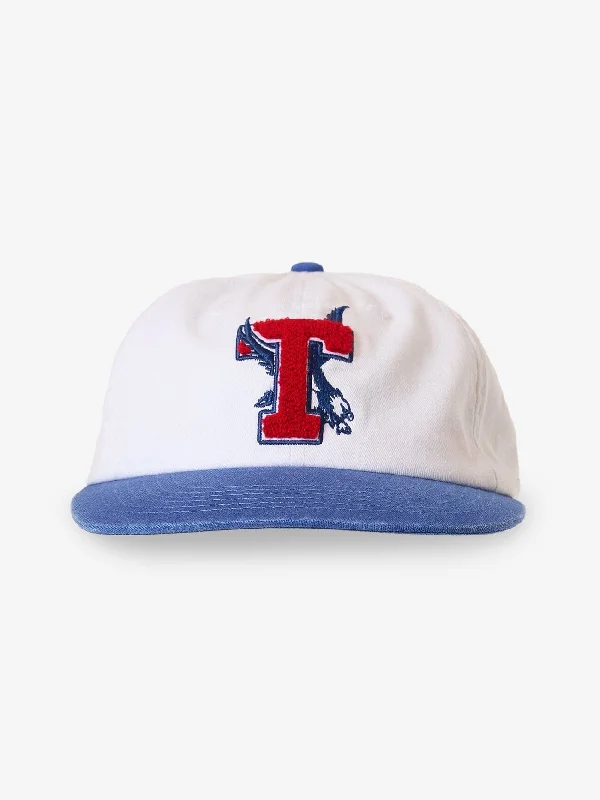 Bright Straw HatsRoosevelt Contrast 6 Panel Cap - White