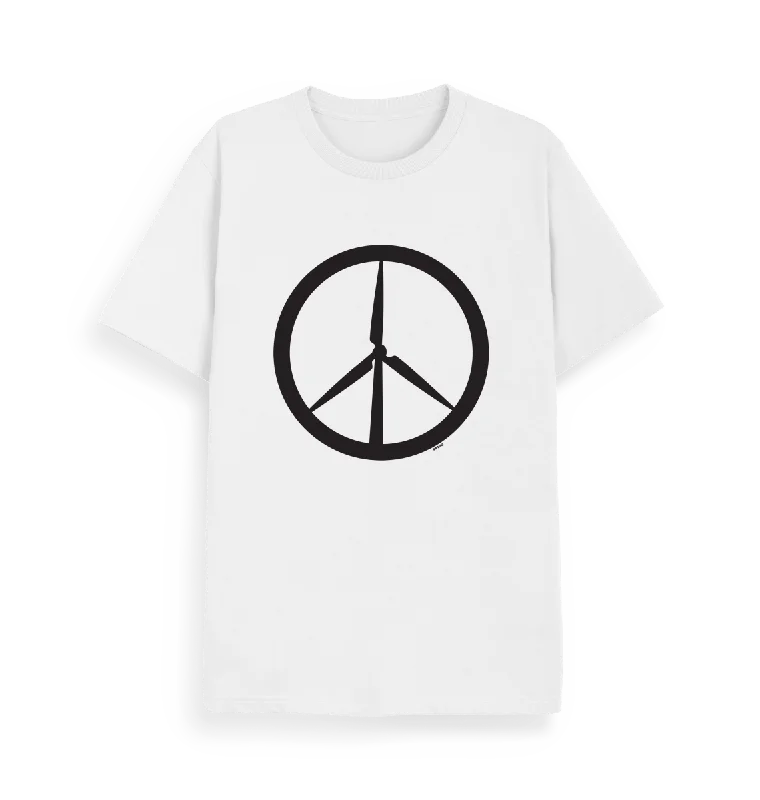Men's Shirts with Raw-Edge HemlinesPeace is Power T-Shirt