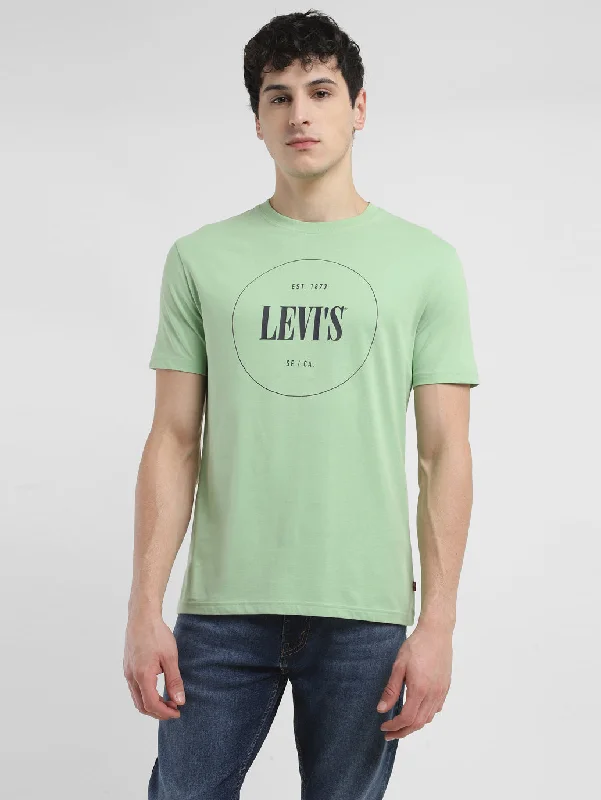 Men's Shirts with Velcro ClosuresMen's Brand Logo Crew Neck T-shirt