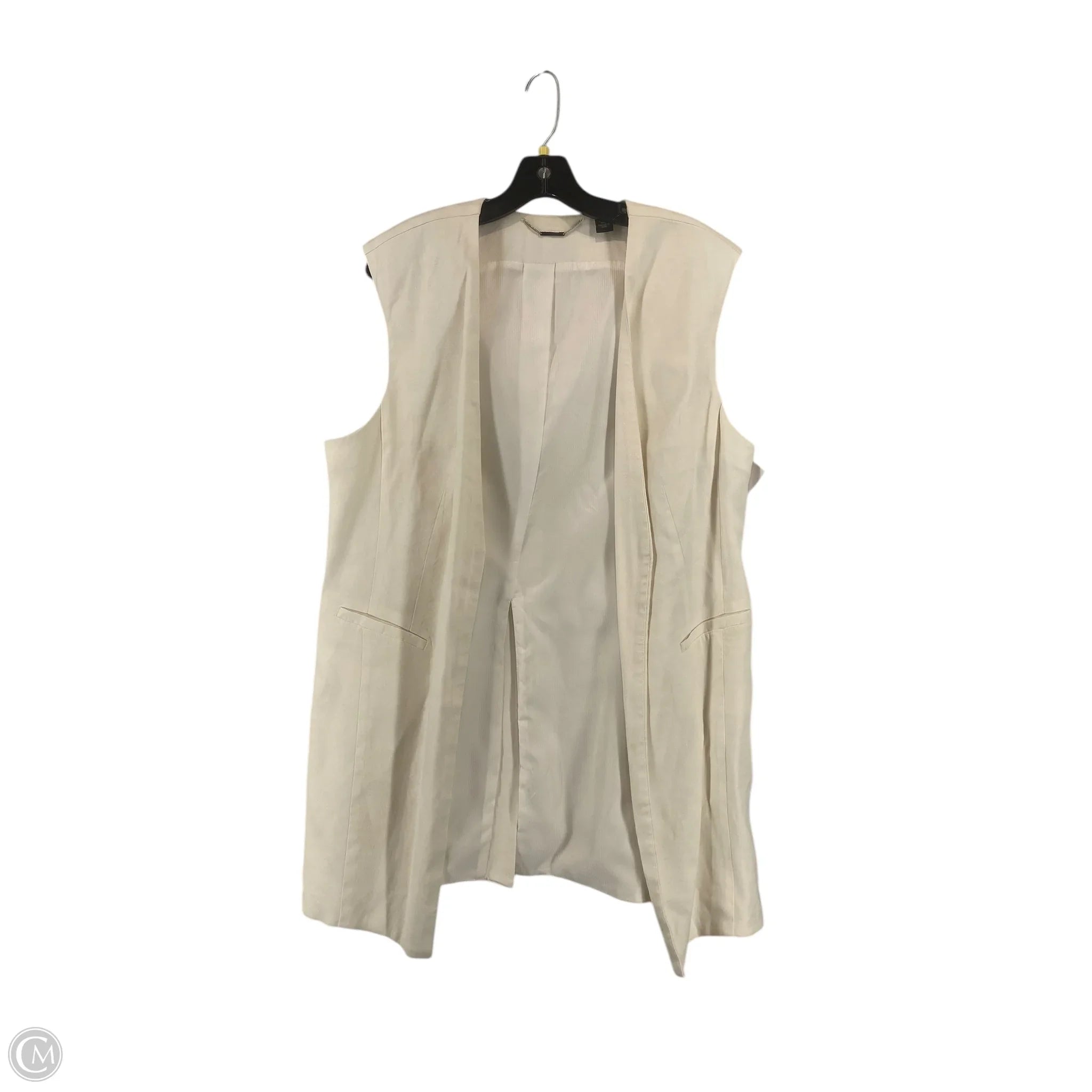 Men's Coats with Removable LiningsVest Other By Chicos In White, Size: 2