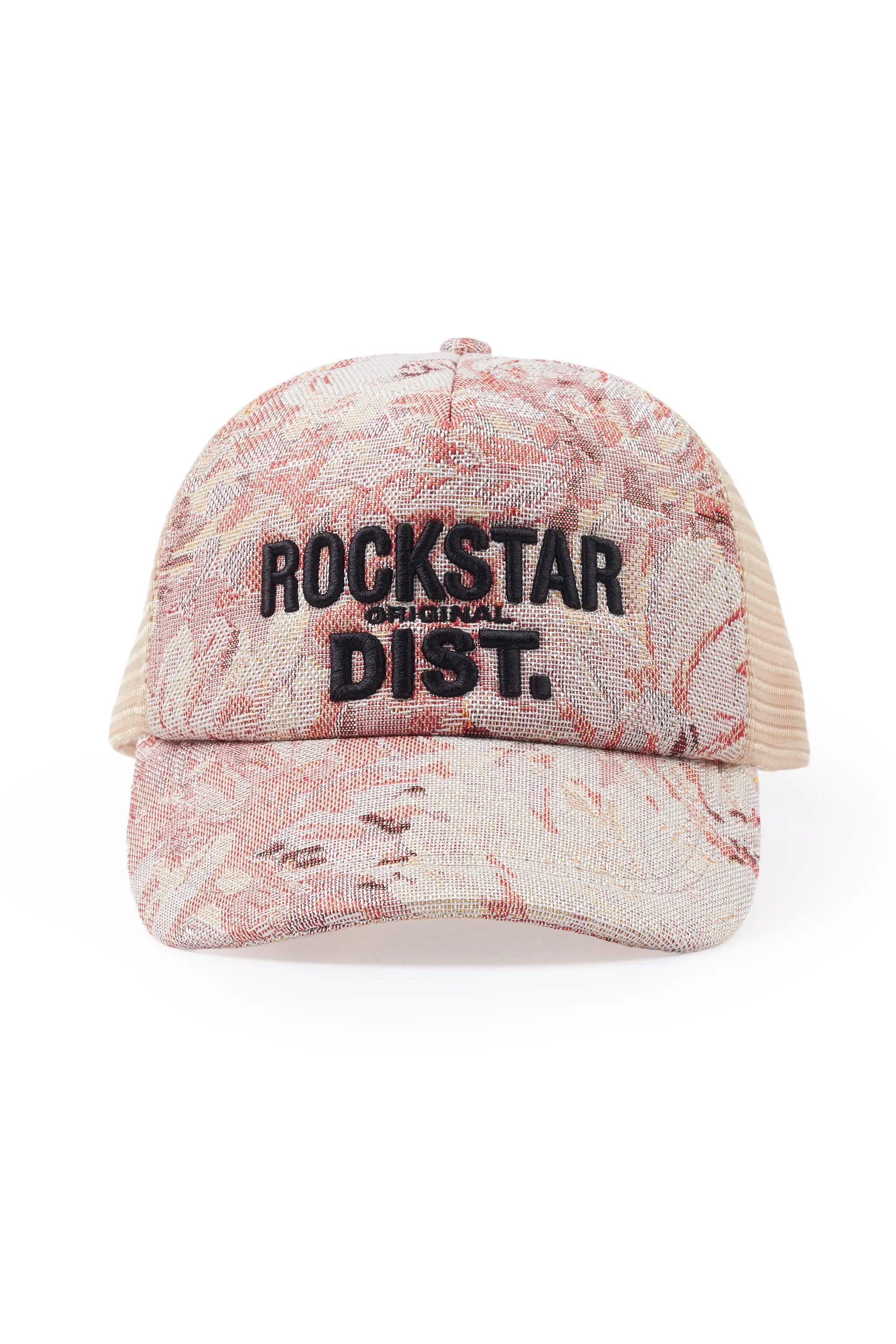 Fashionable Fedora HatsTeylor Pink Tapestry Trucker Hat