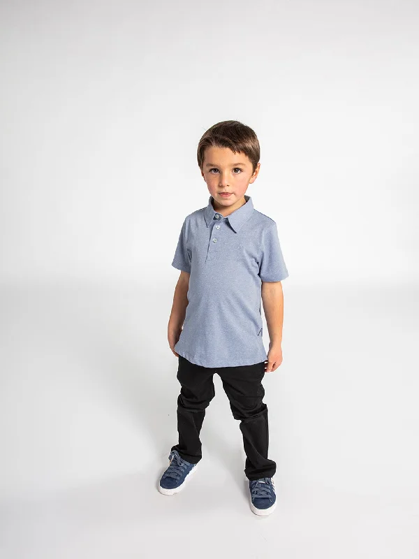Men's Shirts with Checkered PatternsLittle Boys Wowzer Short Sleeve Polo - Ashley Blue Men's Shirts with Checkered PatternsLittle Boys Wowzer Short Sleeve Polo - Ashley Blue