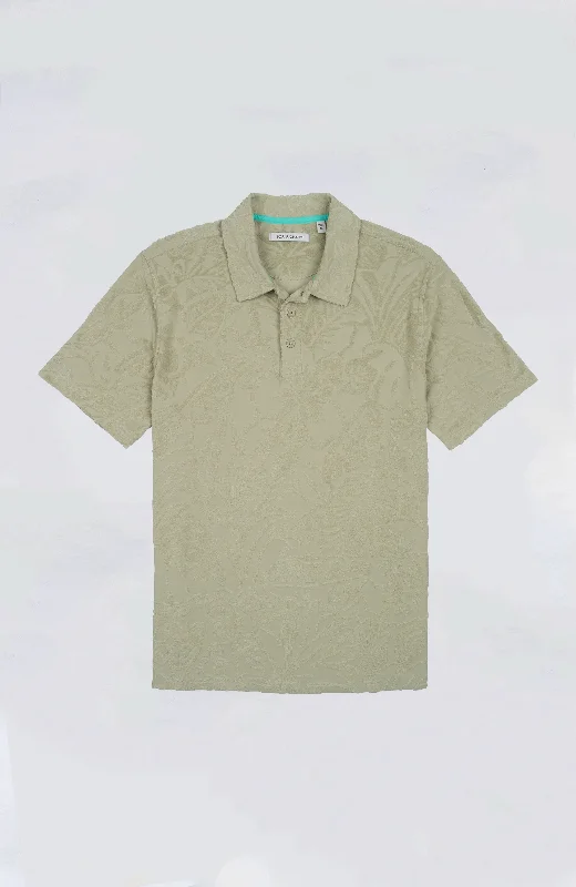 Men's Three-Quarter Sleeved TopsTori Richard - Flower Bungalow Polo Shirt
