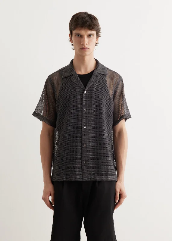 Men's Shirts with Abstract DesignsCanty Mesh Short Sleeve Shirt