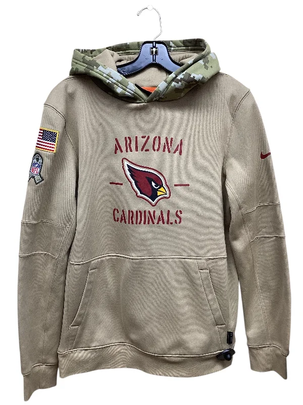 Men's Hoodies with Heavy-Duty ZippersSweatshirt Hoodie By Nike In Tan, Size: Xl