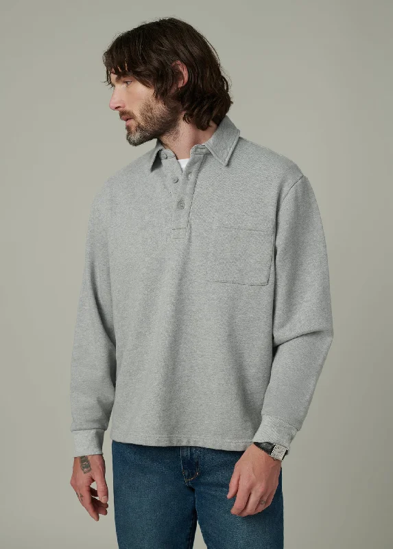 Men's Shirts with Logo EmbossmentsTHE POLO SWEATSHIRT