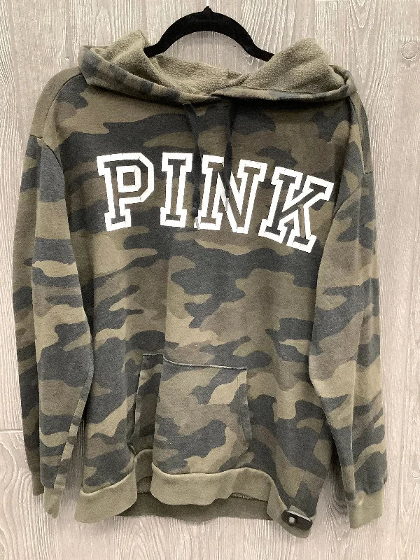 Men's Hoodies with Zippered PocketsAthletic Sweatshirt Hoodie By Pink In Camouflage Print, Size: M Men's Hoodies with Zippered PocketsAthletic Sweatshirt Hoodie By Pink In Camouflage Print, Size: M