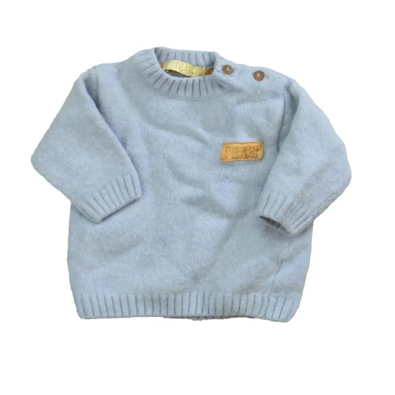 Men's Sweaters with Hooks and LoopsAlviero Martini Boys Blue Sweater