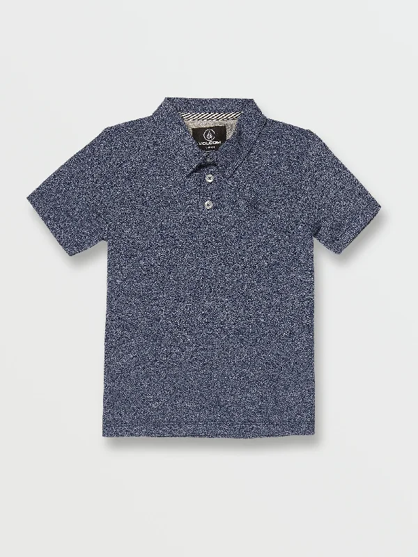 Men's Shirts with Scoop NecksLittle Boys Wowzer Short Sleeve Polo - Baja Indigo