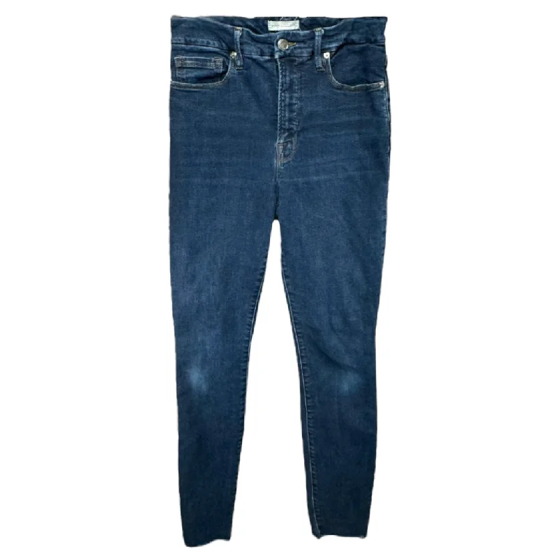 Wide-Leg Men's JeansGood Legs Skinny Cropped Jeans Designer By Good American In Blue, Size 6