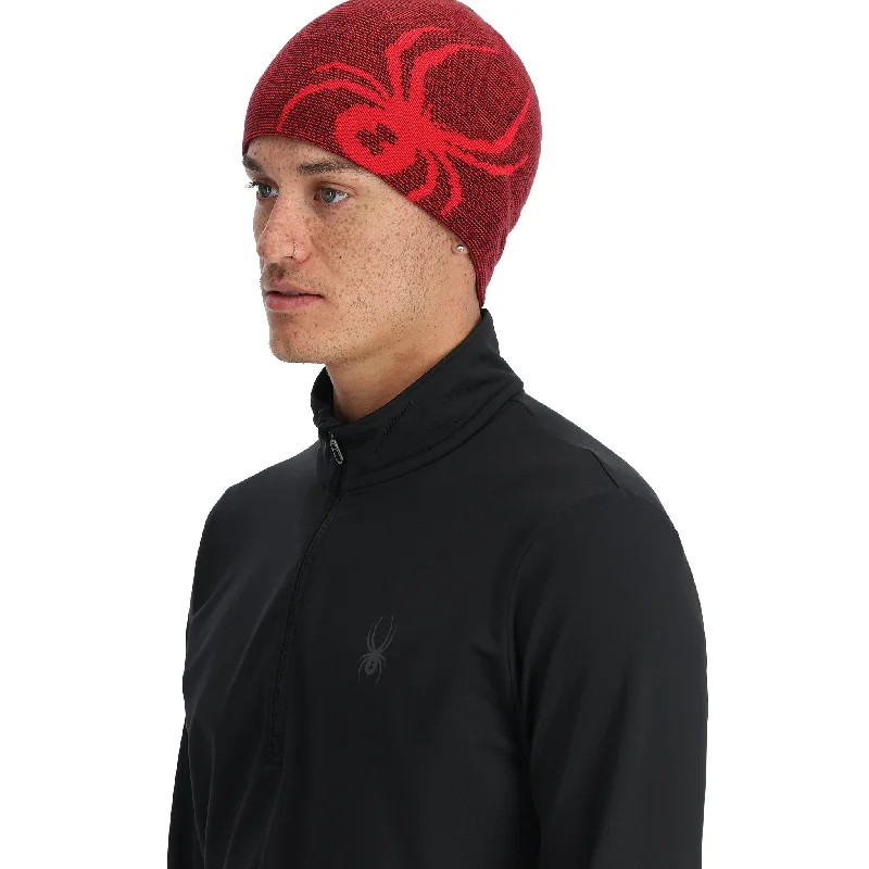 High-Quality BeaniesMens Reversible Innsbruck - Spyder Red