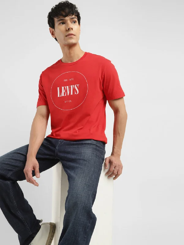 Men's Shirts with Mandarin CollarsMen's Brand Logo Crew Neck T-shirt