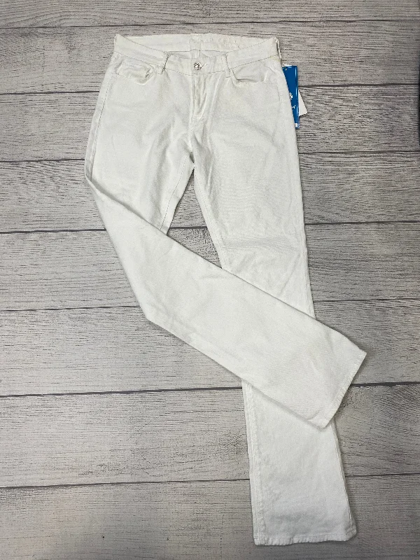 Vintage Men's JeansWhite Jeans Designer 7 For All Mankind, Size 6