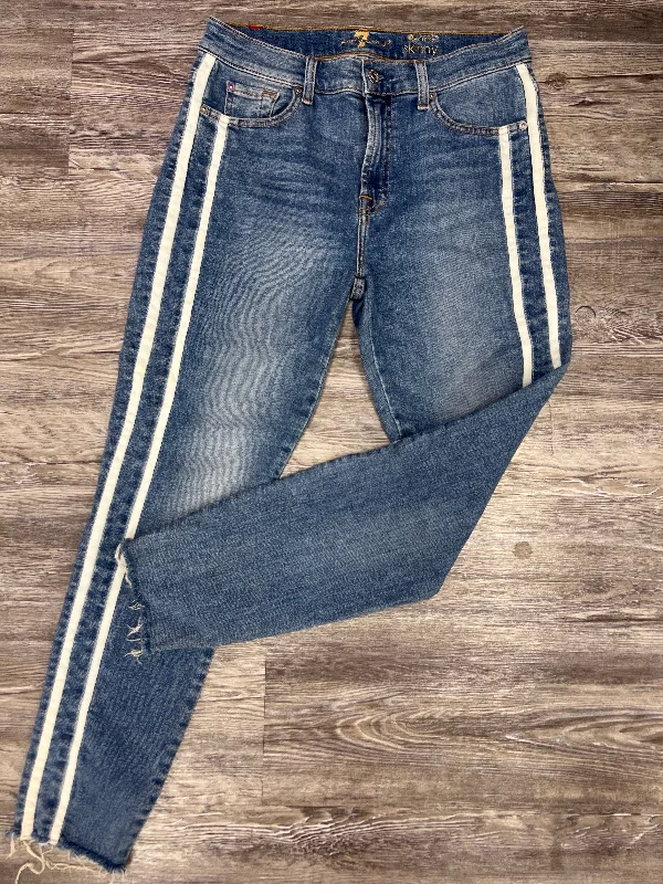 Men's Jeans for a Night OutBlue Denim Jeans Designer 7 For All Mankind, Size 8