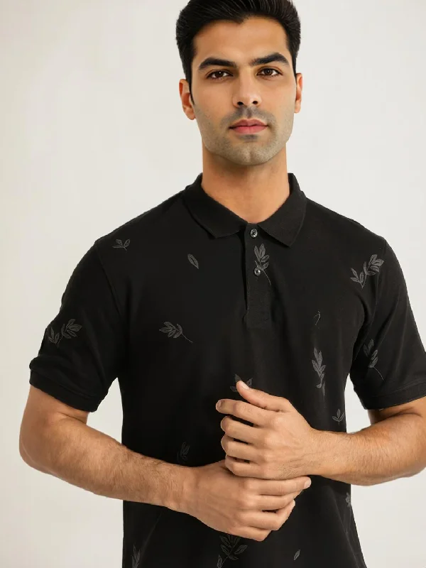 Men's Shirts with Bow TiesMen Printed Polo T-Shirt