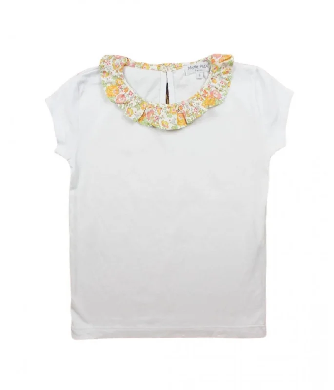 Men's Bold-Color Shirts for a Statement PieceGirl's Frou Frou Shirt In White
