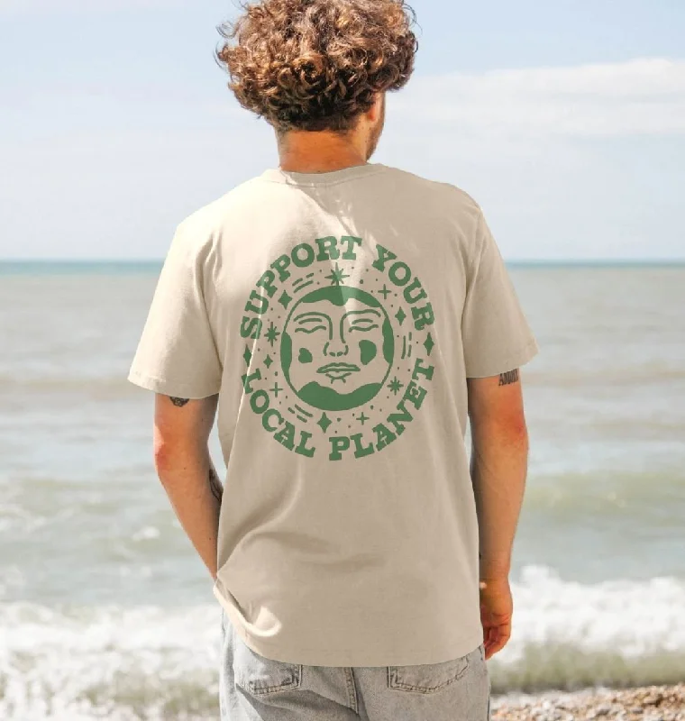 Men's Shirts with Mock NecksMen's Support Your Local Planet T-Shirt