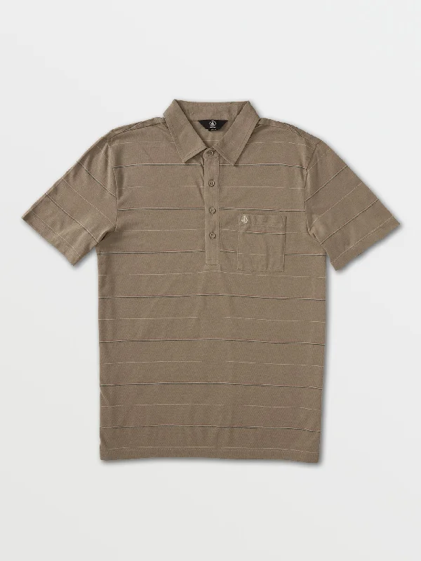 Men's Shirts with Geometric PatternsOnslot Polo Short Sleeve - Desert Taupe