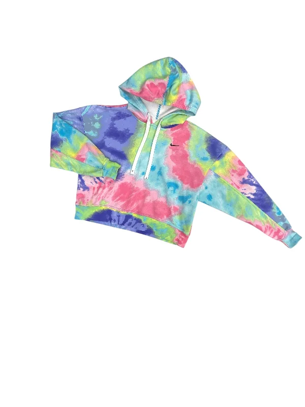 Men's Hoodies for SkiingAthletic Sweatshirt Hoodie By Nike Apparel In Rainbow Print, Size: Xs