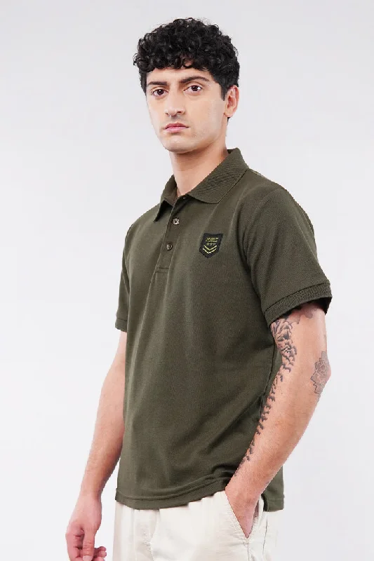 Men's Shirts with Single-Breasted DesignsSignature Polo Shirt - Green