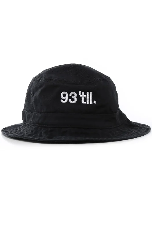 Gentlemen's Bowler HatsSouls of Mischief x Adapt :: 93 'til (Black Bucket Hat)