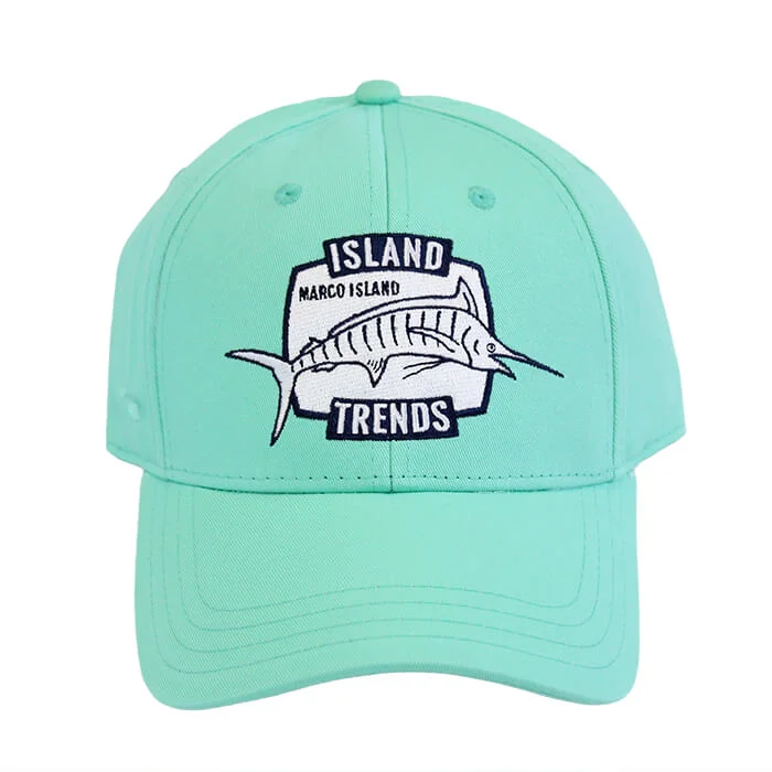 Oversized Fedora HatsIsland Trends Marco Island Marlin Ponytail Baseball Cap Hat - Seafoam Oversized Fedora HatsIsland Trends Marco Island Marlin Ponytail Baseball Cap Hat - Seafoam