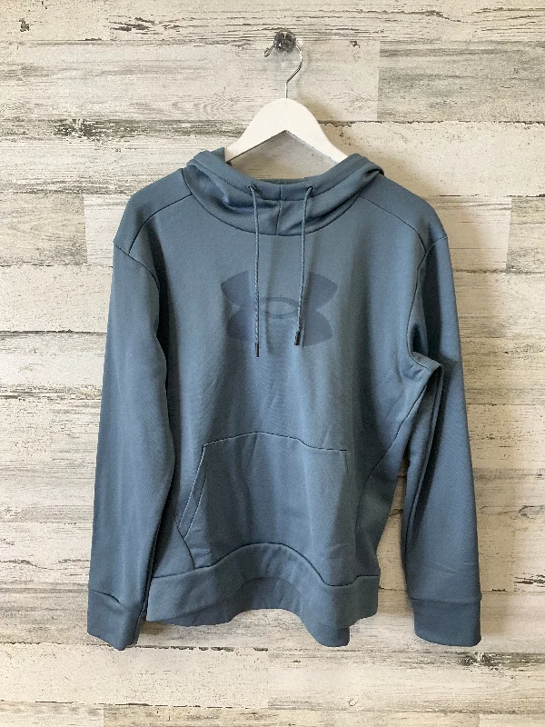 Men's Hoodies with Appliqué DetailsSweatshirt Hoodie By Under Armour In Blue, Size: M Men's Hoodies with Appliqué DetailsSweatshirt Hoodie By Under Armour In Blue, Size: M
