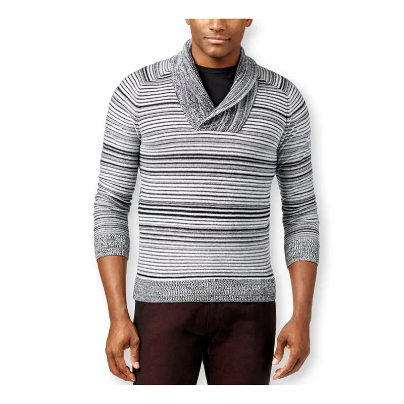 Layered Men's Vest SweatersI-N-C Mens Collar Shawl Sweater, White, Small