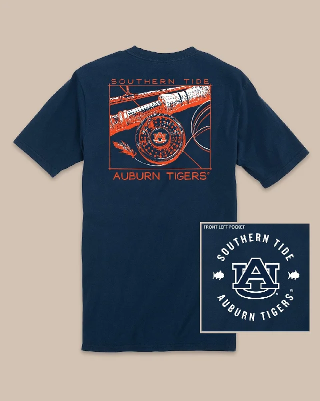 Men's Shirts with Lace-Up HemlinesAuburn Tigers Gameday Fly Reel T-Shirt