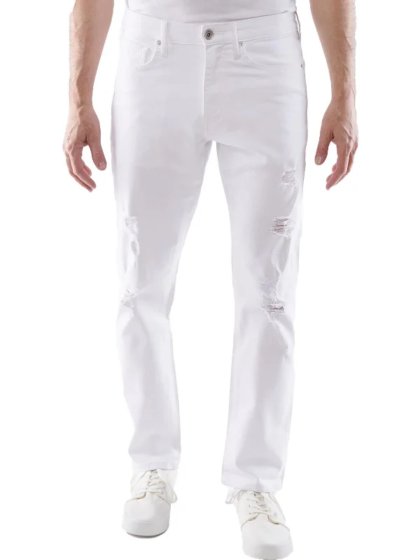 Fashionable Men's JeansMens Slim Fit Mid Rise Slim Jeans